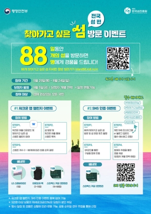올 여름 휴가,  '찾아가고 싶은 섬' 88개 행안부 선정