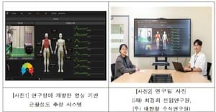 한국생산기술연구원. 센서 없이 영상만으로 근육 부하 측정